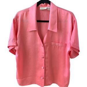 Silk Vintage Victoria’s Secret Gold Label Oversized Sleep Shirt Size Medium